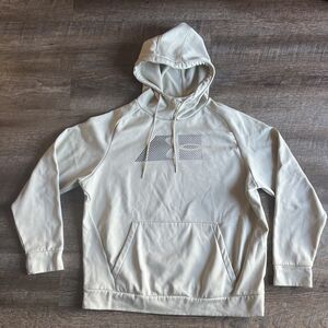 Under Armour Sweater Adult Large beige Hoodie Sweatshirt Pullover Mens